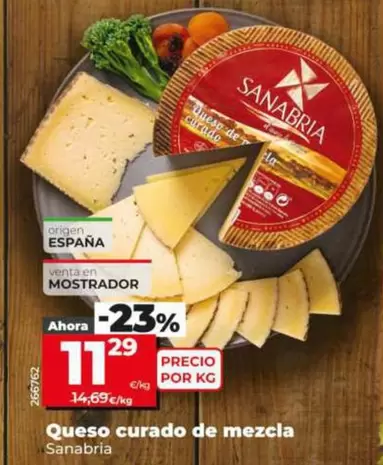 Sanabria - Queso Curado De Mezcla 