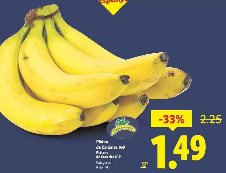 Plátano De Canarias IGP