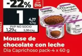 Dia Caprichoso - Mousse De Chocolate Con Leche 