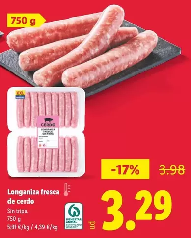 Longaniza Fresca De Cerdo
