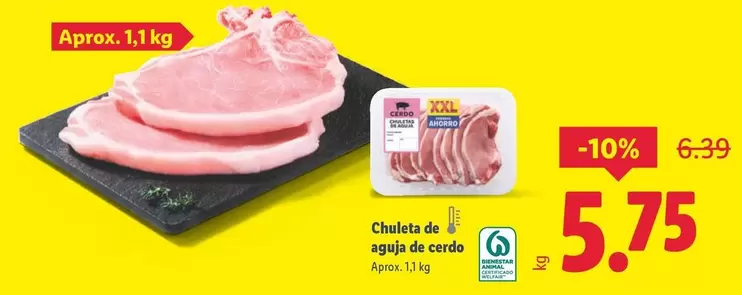 Chuleta De Aguja De Cerdo