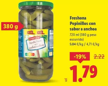 Freshona - Pepinillos Con Sabor A Anchoa
