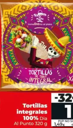 Dia Al Punto - Tortillas Integrales 100%