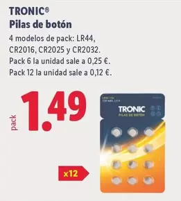 Tronic - Pilas De Botón
