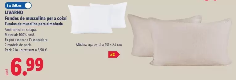 Livarno - Fundas De Muselina Para Almohada