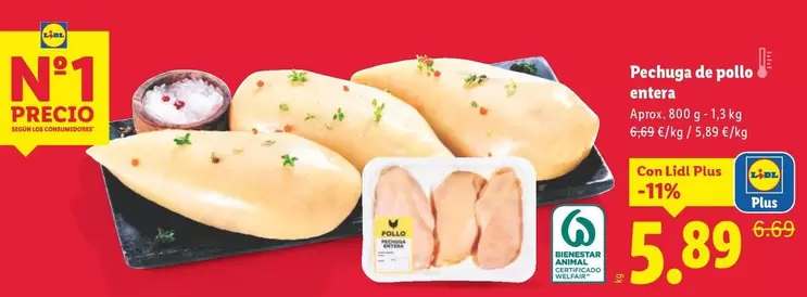 Pechuga De Pollo Entera