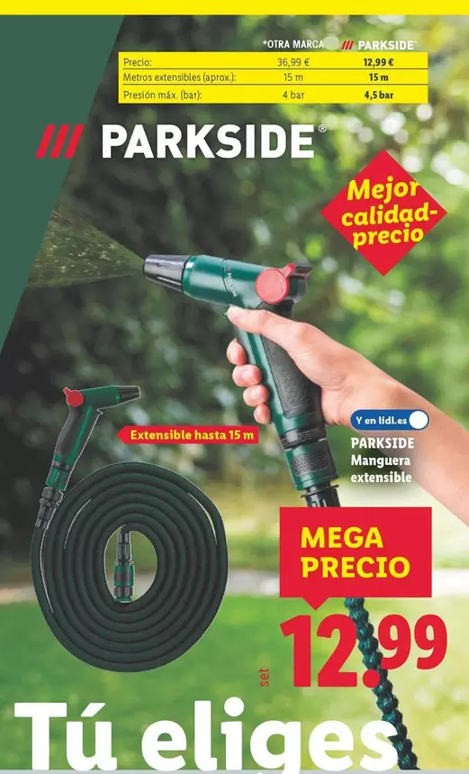 Parkside - Manguera Extensible 