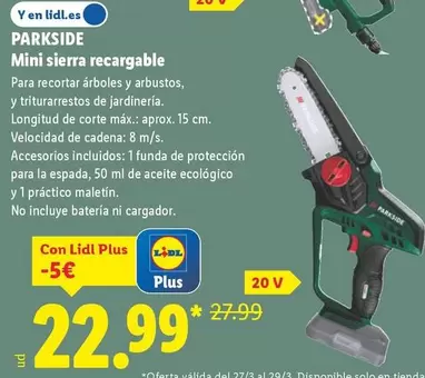 Parkside - Mini Sierra Recargable