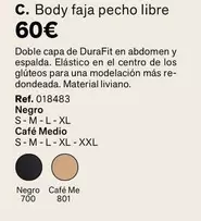 Body Faja Pecho Libre Doble Capa De DuraFit En Abdoment Y Espalda