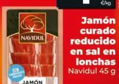 Navidul - Jamón Curado Reducido En Sal En Lonchas
