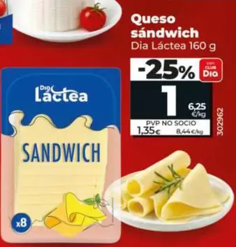 Dia Lactea - Queso Sándwich