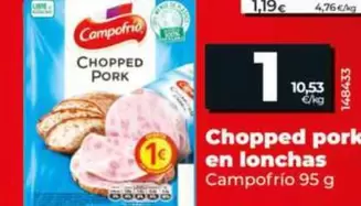 Campofrío - Chopped Pork En Lonchas