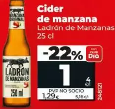 Ladrón De Manzanas - Cider De Manzana 