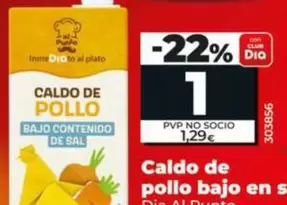 Dia Al Punto - Caldo De Pollo Bajo En Sal