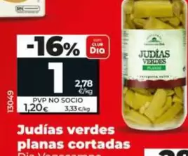 Dia Vegecampo - Judías Verdes Planas Cortadas