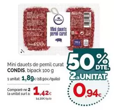 Condis - Mini Dauets De Pernil Curat