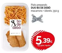 Bo de Debò - Plats Preparats Macarrons