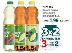 Fuze Tea - Limona Original Sense Sucre O Maracuta