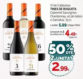 Vi De Catalunya Cabernet Sauvignon. Chardonnay, Ul De Llebre O Garnatxa