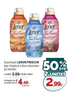 lenor - Suavitzant Frescor Alpi, Tropical O Flors Silvestres 50 Rentats