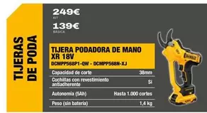 Dewalt - Tijera Podadora De Mano Xr