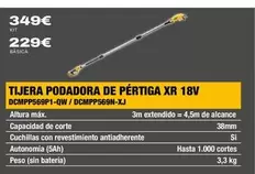 Dewalt - Tijera Podadora De Pértiga Xr