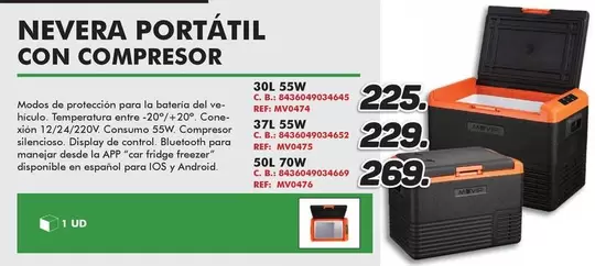 Muvip - Nevera Portátil Con Compresor