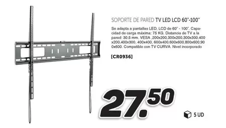 Soporte De Pared TV Led LCD 60"-100"
