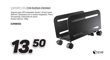 Soporte Cpu Con Ruedas Cromad