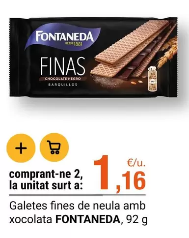 Fontaneda - Galetes Fines De Neula Amb Xocolata