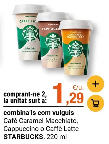 starbucks - Café Caramel Macchiato, Cappuccino O Caffè Latte