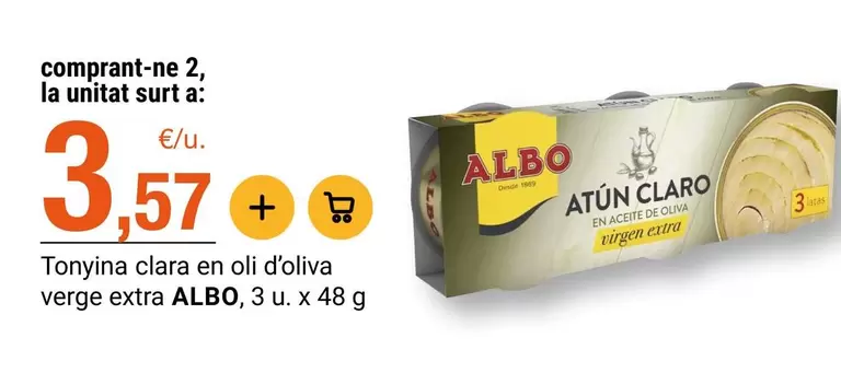 Albo - Tonyina Clara En Oli D'oliva Verge Extra