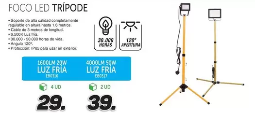 Elbat - Foco Led Tripode