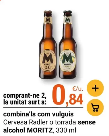 Moritz - Cervesa Radler O Torrada Sense Alcohol