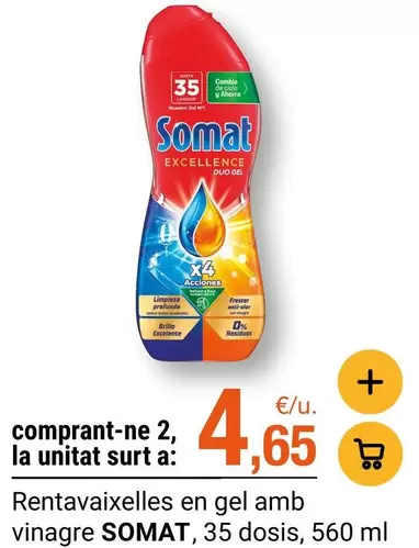 Somat - Rentavaixelles En Gel Amb Vinagre