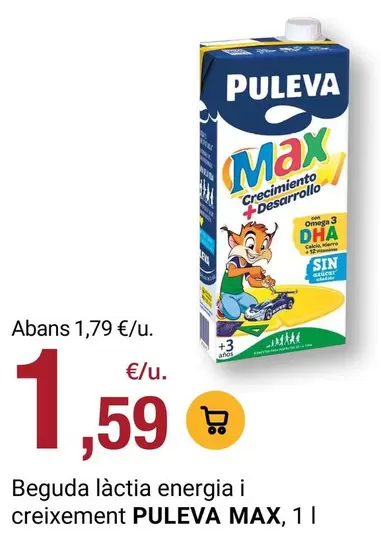 Puleva - Beguda Làctia Energia I Creixement Max
