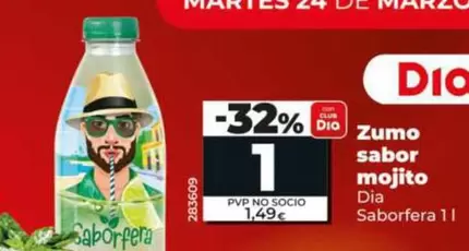 Dia Saborfera - Zumo Sabor Mojito 