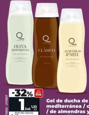 Dia Imaqe - Gel De Ducha De Oliva Mediterránea/Clásico/De Almendras Y Miel