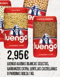 Luengo - Alubias Blancas Selectas, Garbanzos Extra, Lentejas Castellanas O Pardinas Bolsa