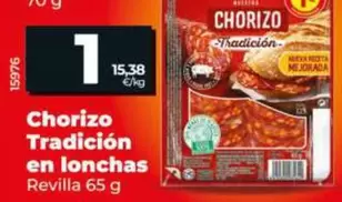 Revilla - Chorizo Tradicion En Lonchas 