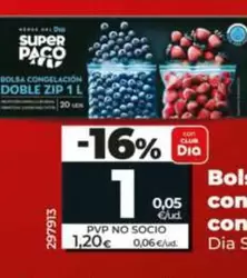 Dia Super Paco - Bolsas De Congelación Con Doble Zip