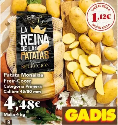 reina - Patata Monalisa Freir-cocer Categoria Primera