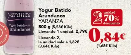 yaranza - Yogur Batido Arandanos