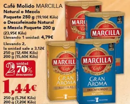 Marcilla - Cafe Molido Natural O Mezcla