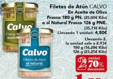 Calvo - Filetes De Atun En Aceite De Oliva
