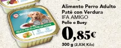 ifa amigo - Alimento Perro Adulto Paté Con Verdura