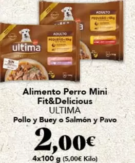 Última - Alimento Perro Mini Fit&delicious