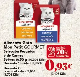 Purina - Alimento Gato Mon Petit Gourmet Seleccion Pescados O De Carnes