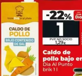 Dia Al Punto - Caldo De Pollo Bajo En Sal 
