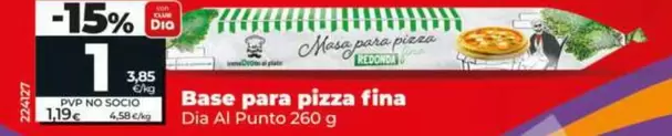 Dia Al Punto - Base Para Pizza Fina 